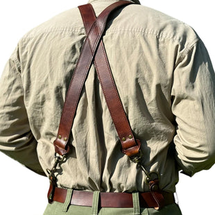 Handmade Leather Suspenders