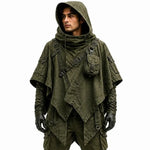 Apocalyptic Hooded Poncho Jacket
