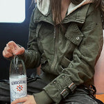 Heavyweight Ink-Splatter Two-Way Washed Work Jacket