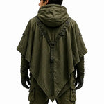Apocalyptic Hooded Poncho Jacket